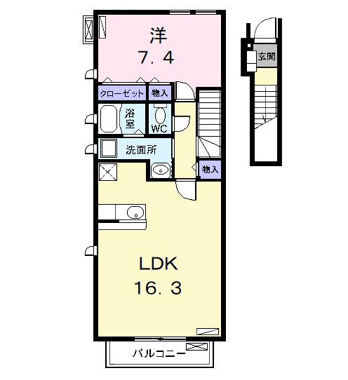 ツインベル（202） 間取り図画像