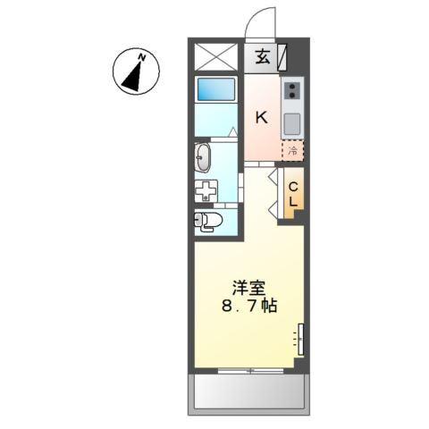 サンプレス八筋 間取り図画像