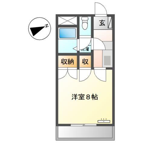 エクセルハイム坪井 間取り図画像