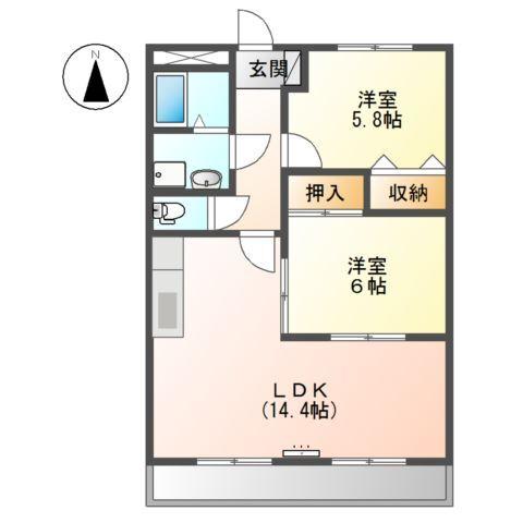 ノースフェザント 間取り図画像