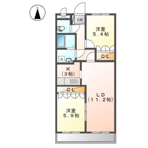 ボヌールAKI 間取り図画像