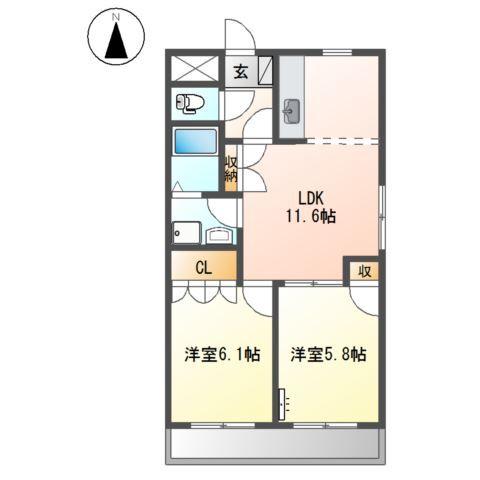 プラム・ベル 間取り図画像