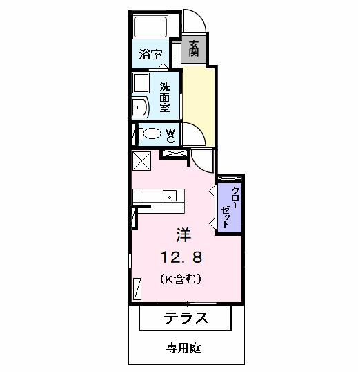 ウエスト　アベニュー（102） 間取り図画像