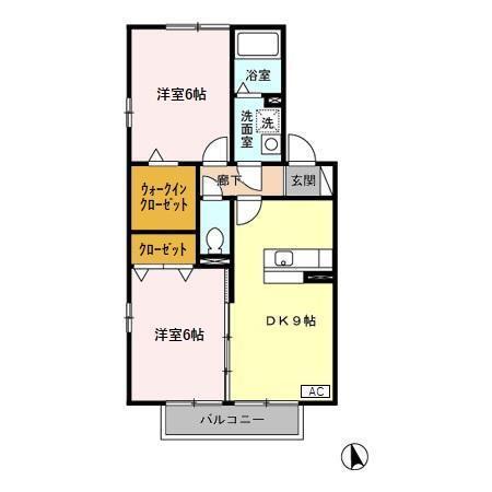 リポーズ　アルファ（202） 間取り図画像