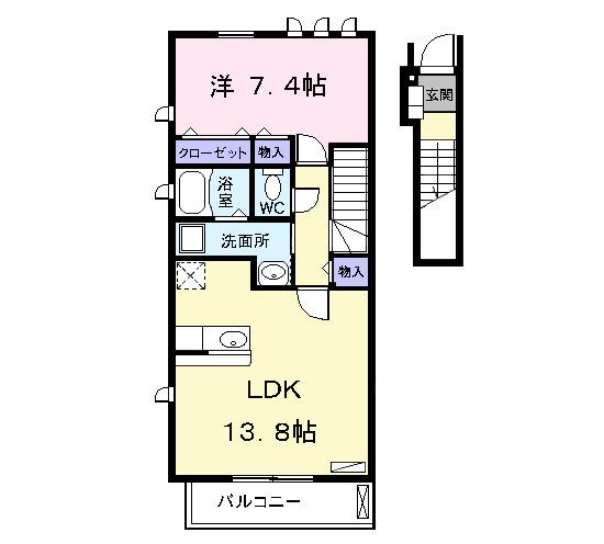リーフ　ブランチ（202） 間取り図画像