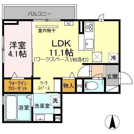 クオレアス乗江（106） 間取り図画像