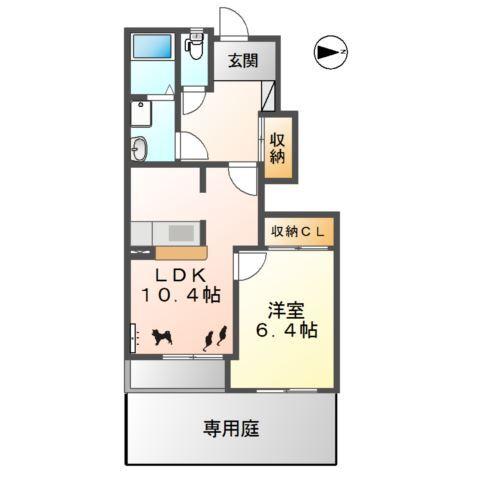 パークヒルズ城土 間取り図画像