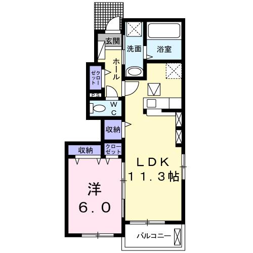 コフレ・Ｋ（101） 間取り図画像