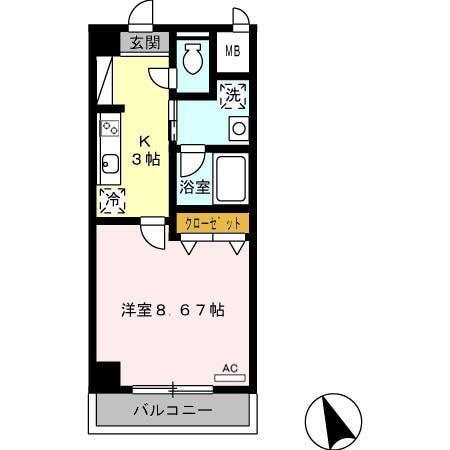 ジオステージ東山（307） 間取り図画像