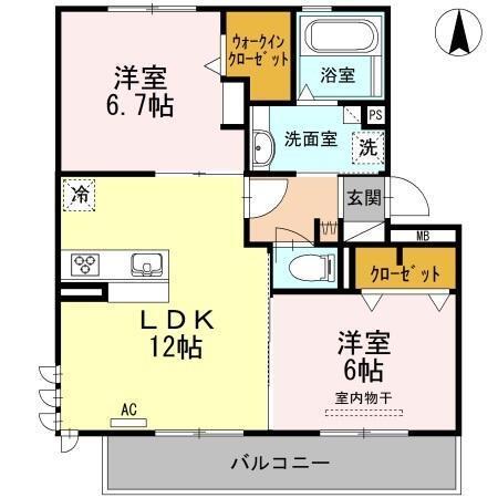 エスポワールⅢ（205） 間取り図画像