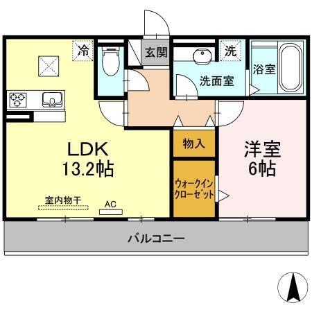 セレーノ古新（102） 間取り図画像