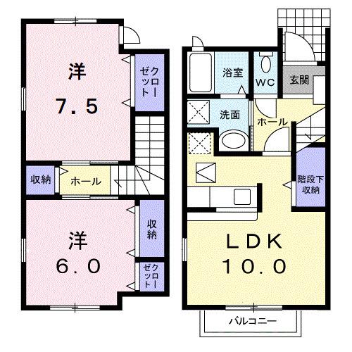 サウスコート楠（103） 間取り図画像