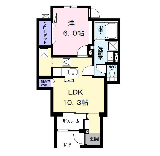 レジデンス港南（101） 間取り図画像