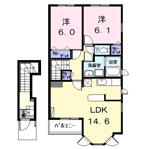 カルムメゾン（205） 間取り図画像