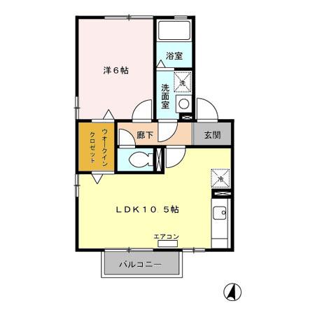 コートダジュール（201） 間取り図画像
