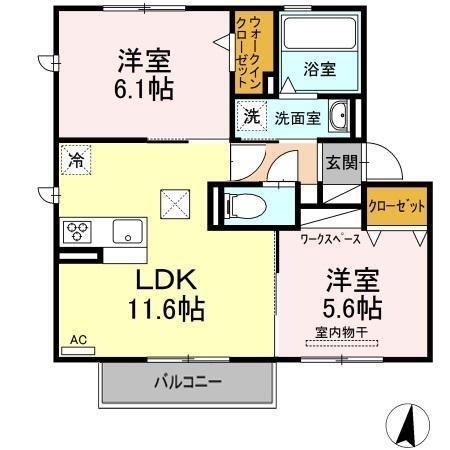 リレータウン（202） 間取り図画像