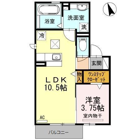 プレジール（102） 間取り図画像
