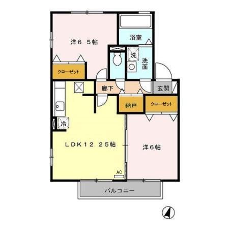 レジデンス黒沢台　Ｂ（102） 間取り図画像