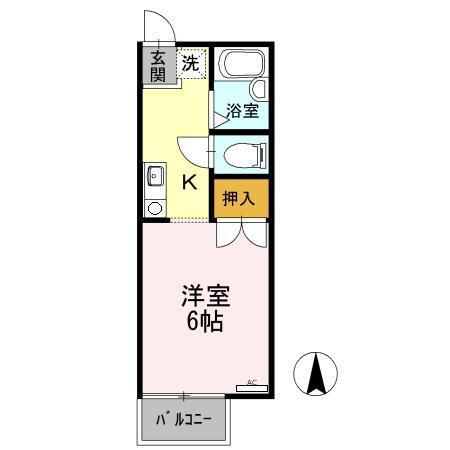 セジュール文教（208） 間取り図画像