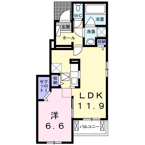 レガーロ　ノースⅡ（101） 間取り図画像