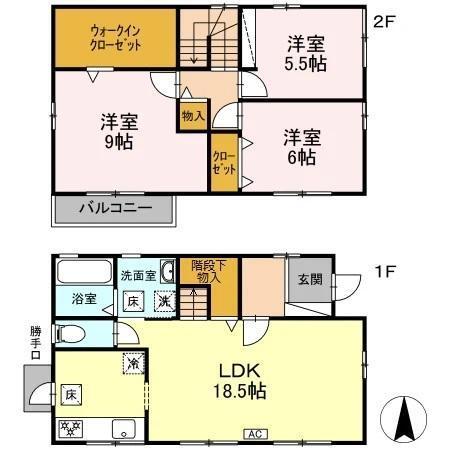 伊勝町貸家（101） 間取り図画像