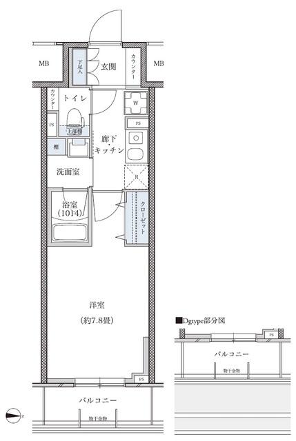 パークアクシス新栄（605） 間取り図画像