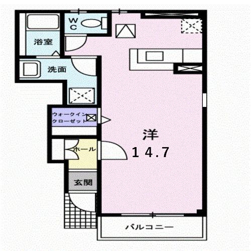 プリムローズ（105） 間取り図画像
