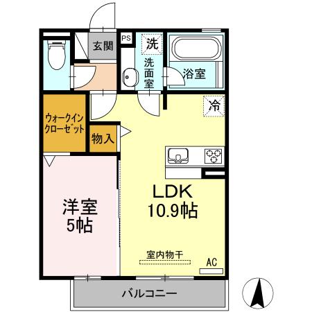 ハーベスト横井（203） 間取り図画像