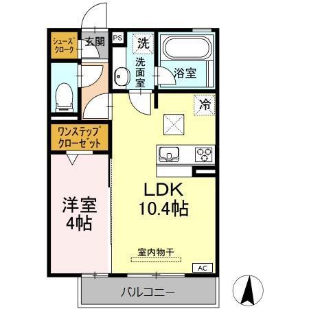 ハーベスト横井（102） 間取り図画像