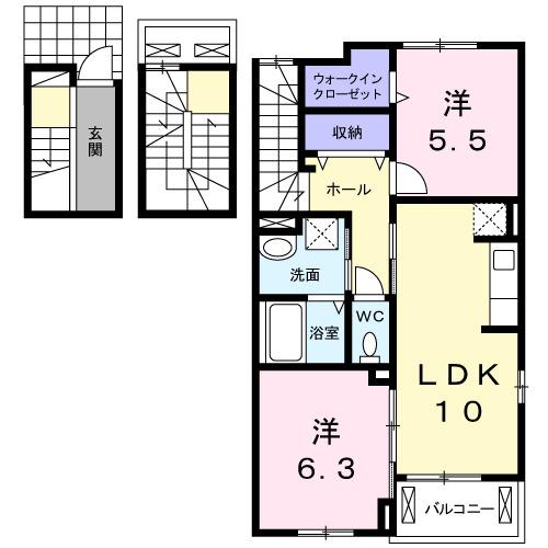 モデッサ東山（301） 間取り図画像