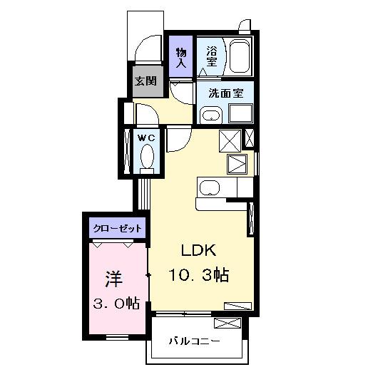 馬車道館（103） 間取り図画像