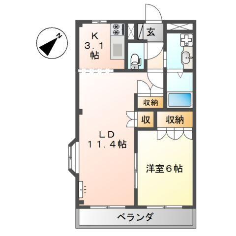 クオリティハイムⅢ番館 間取り図画像