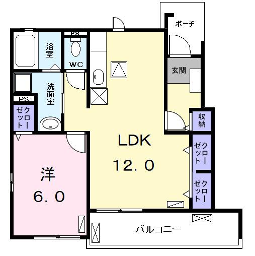 パルミエーレ（101） 間取り図画像