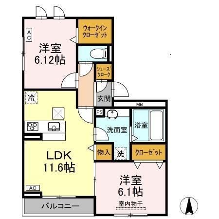 プリエ・ファブール（102） 間取り図画像