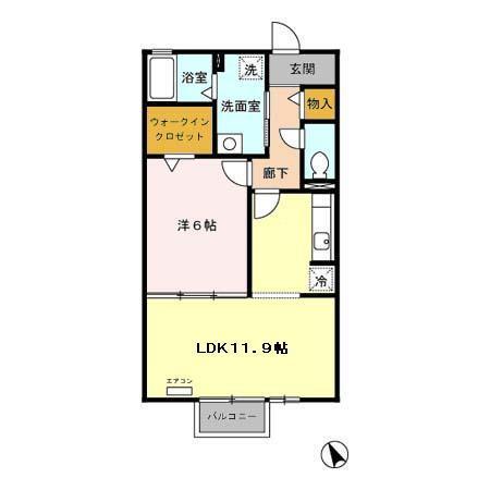 リヴィエールＳ（202） 間取り図画像