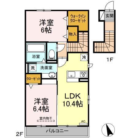 ソレイユ七番館（201） 間取り図画像