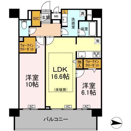 Ｌ'ＥＮＶＯＬ　ＭＥＩＥＫＩ（0802） 間取り図画像