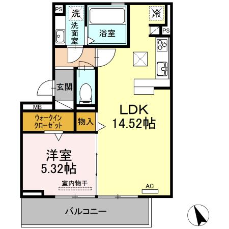 アテスエ東山（101） 間取り図画像