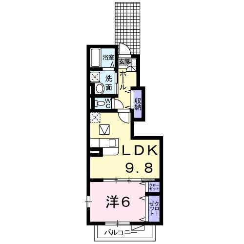 カーサ大高（101） 間取り図画像