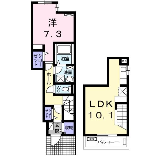 フォレストヒルズ（105） 間取り図画像
