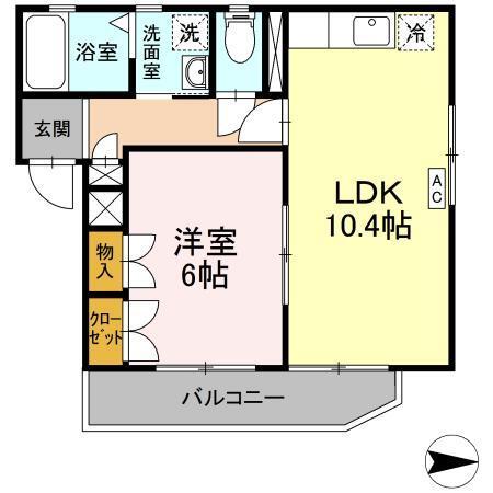 メゾン ド エリシオン（202） 間取り図画像