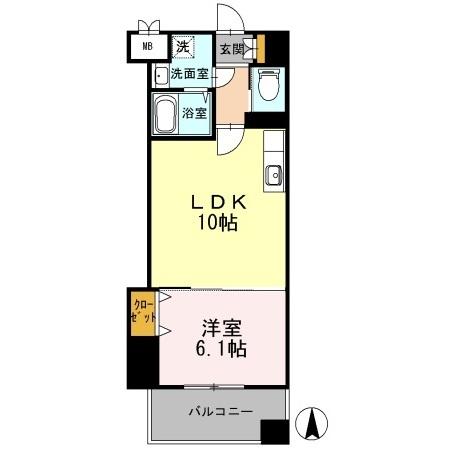 カスタリア志賀本通（1202） 間取り図画像