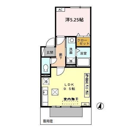 ウィルモア神の倉（102） 間取り図画像