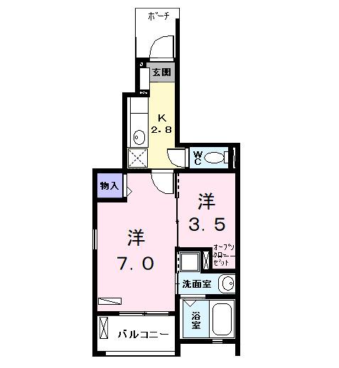 ＫＴ・ＰＬＡＣＥ（103） 間取り図画像