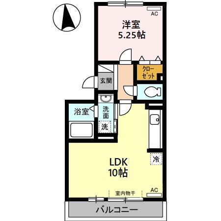 セリア１４１（303） 間取り図画像