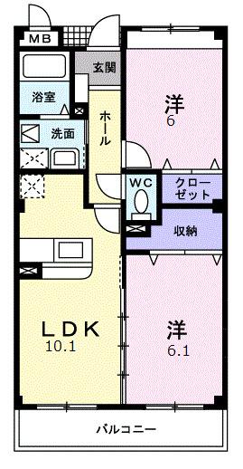 フォレスタ　ヴェルデ（103） 間取り図画像
