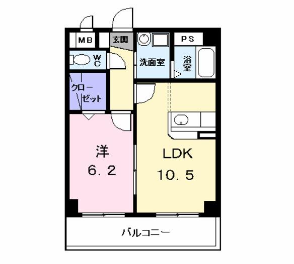 サンシャインタナカ（401） 間取り図画像