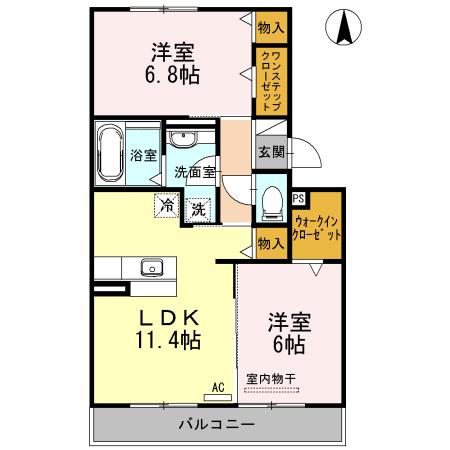 メゾン・シュシュ（302） 間取り図画像