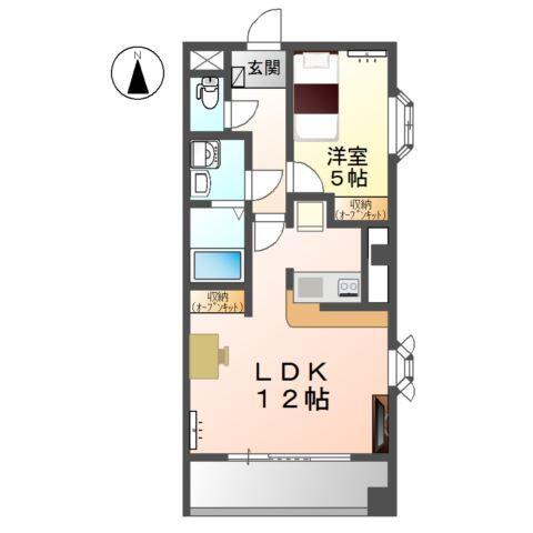 リバパレス鶴舞 間取り図画像