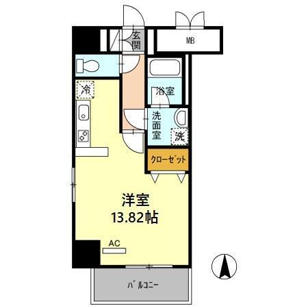 ＳＫＹ ＧＡＴＥ 主税町（401） 間取り図画像